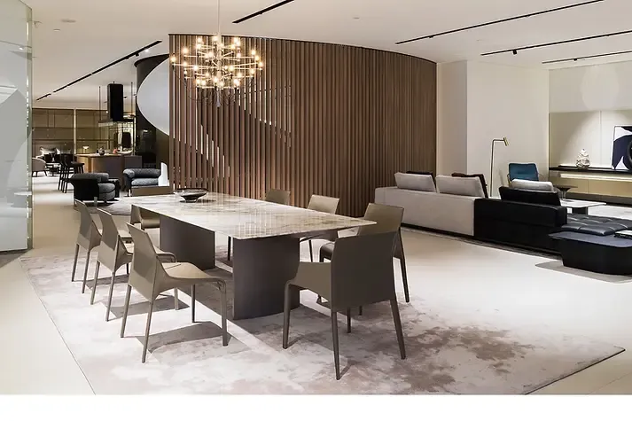 Bàn ăn mặt đá tự nhiên cao cấp – LINHA