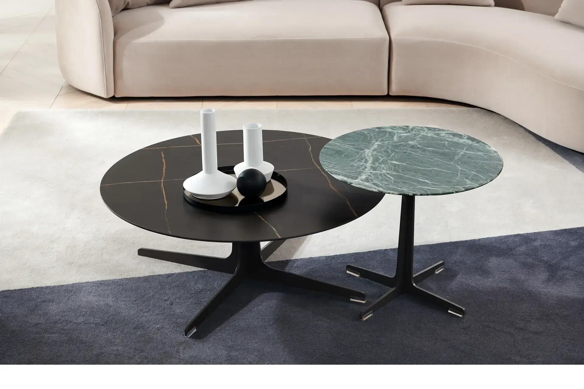 Bàn trà đá nung cao cấp, sang trọng – ST38256