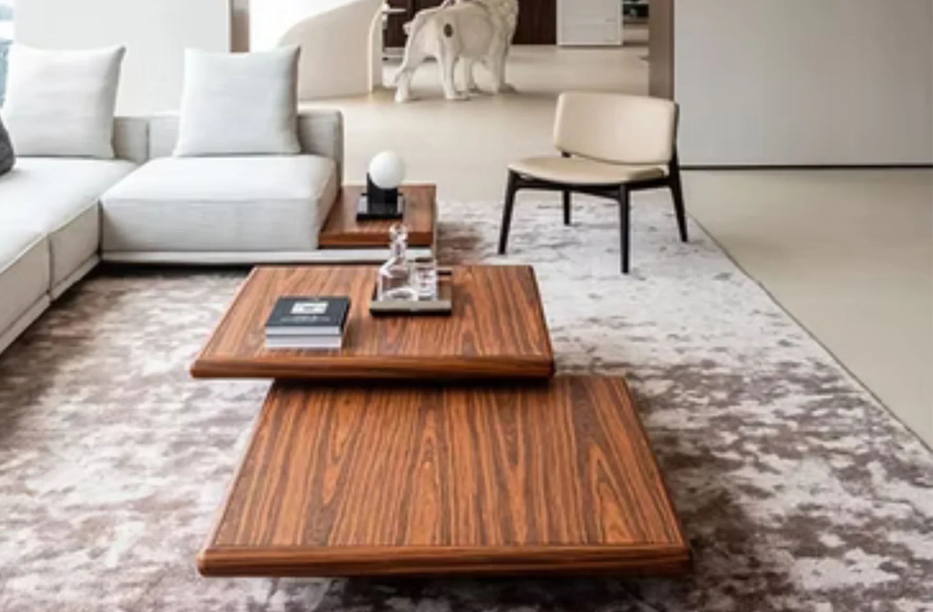 Bàn trà mặt gỗ cao cấp – HORIZONTE