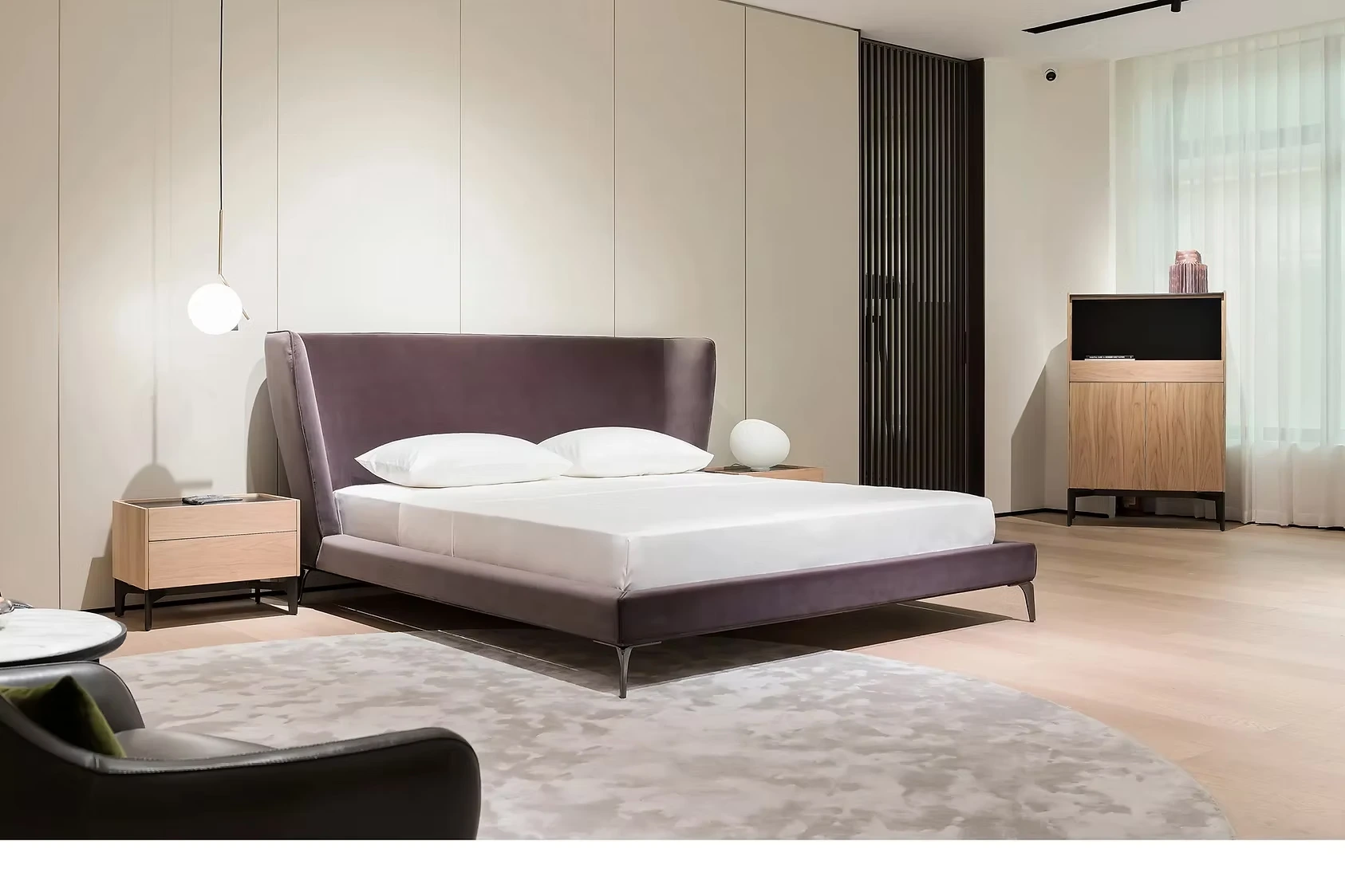 Giường vải Fabric hiện đại cao cấp – DELLA 