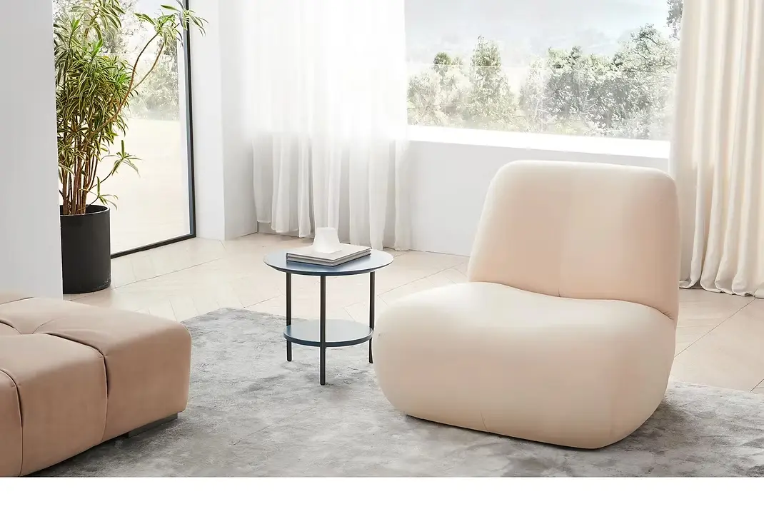 Sofa đơn bọc vải nhung đàn hồi hiện đại – YUKI