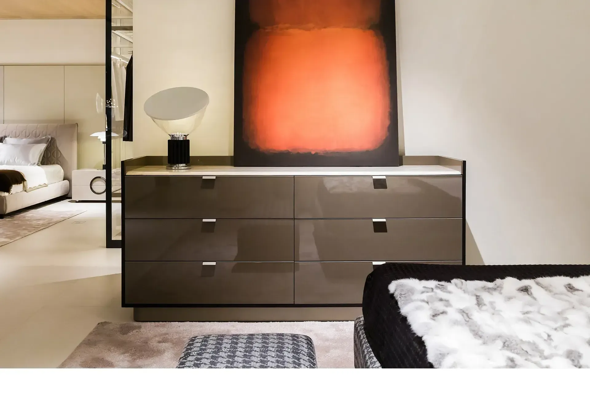 Tủ ngăn kéo 2 tủ ghép, đá cẩm thạch tự nhiên thanh lịch – DREAMER