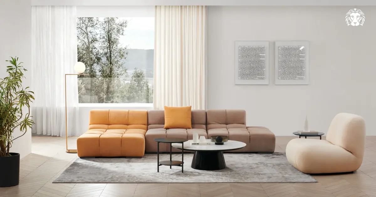 Bạn có thể linh động tháo lắp và thay đổi bố cục cho dòng sofa modular