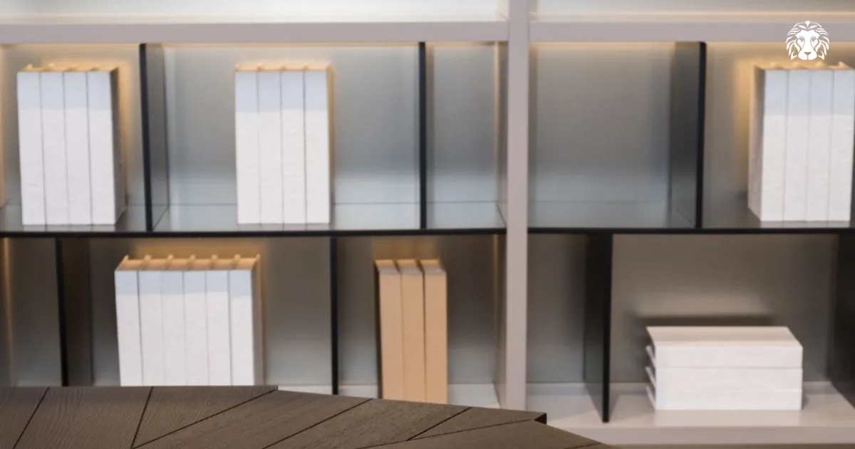 Kệ sách giúp không gian phòng làm việc trở nên ngăn nắp