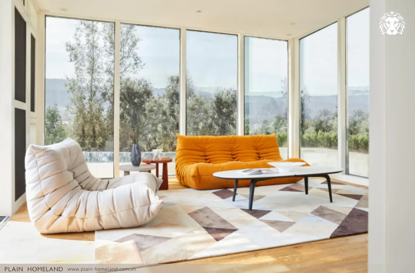 Sofa biệt thự phong cách đương đại được nhiều người lựa chọn