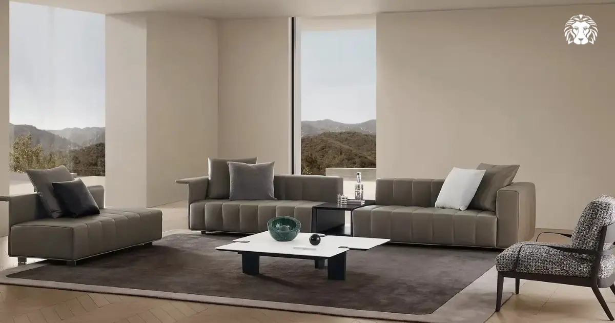 Sofa da phong cách hiện đại không lo lỗi mốt
