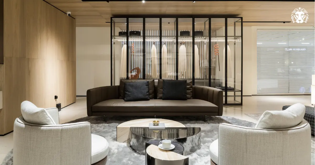 Sofa đôi phong cách tối giản pha hiện đại đề cao lối sống gọn gàng và cảm giác thư giãn