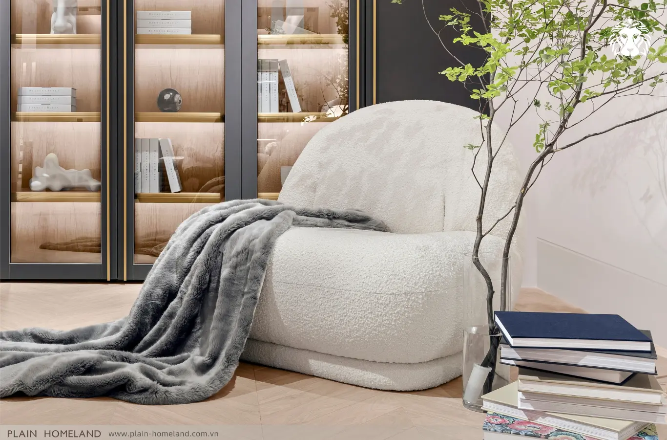 Sofa đơn giúp tạo điểm nhấn cho không gian