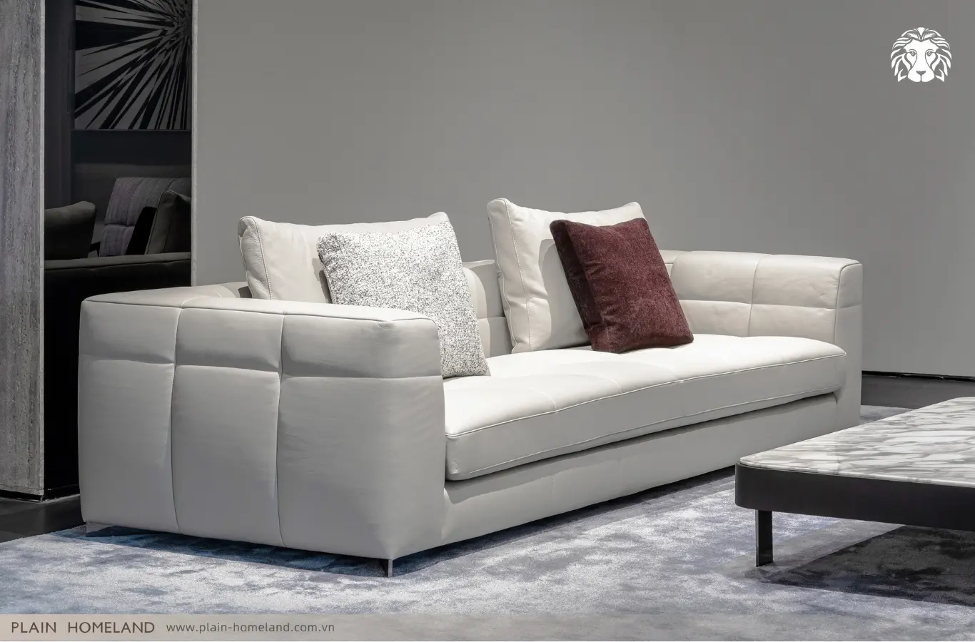 Sofa góc da mang đến không gian sống đẳng cấp