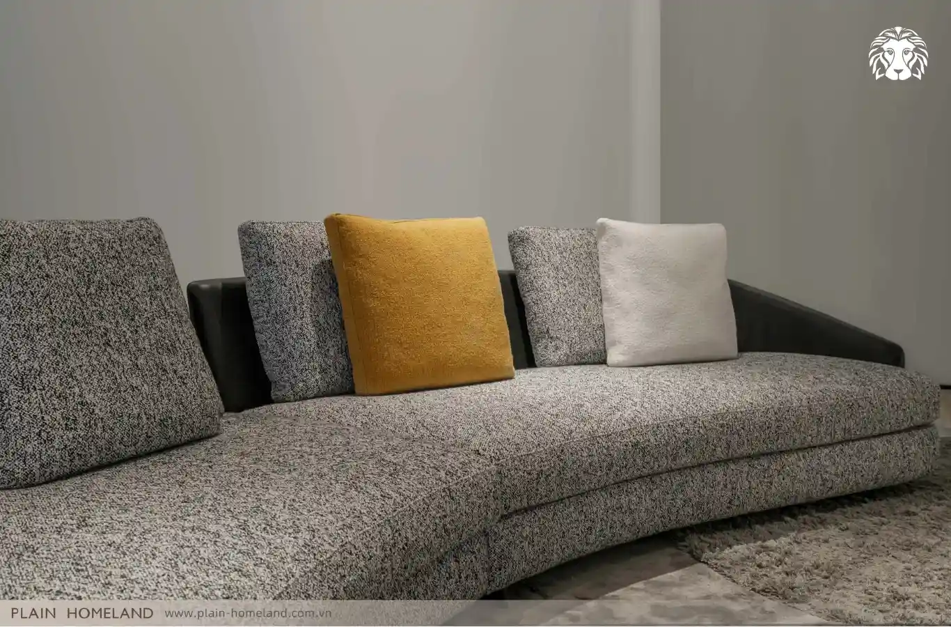 Sofa góc vải mang cảm giác thoáng mát và êm ái