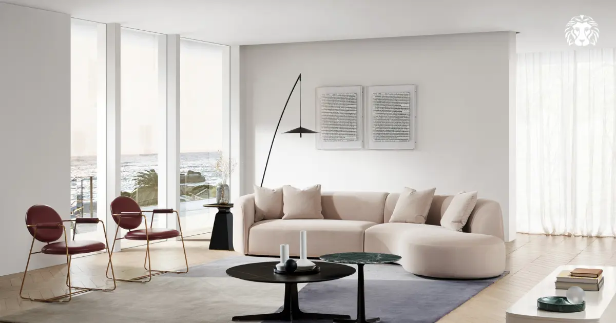 Sofa hiện đại dáng cong mềm mại