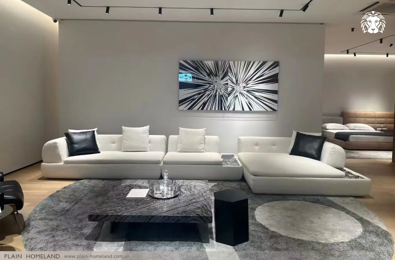 Sofa module vải mang đến cảm giác mềm mại