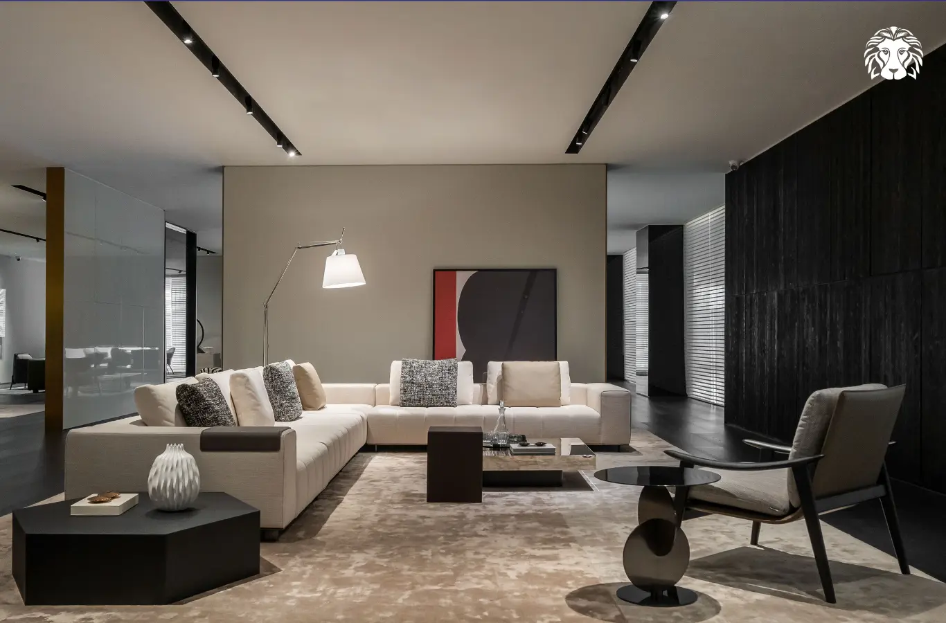 Sofa vải góc chữ L giúp tối ưu diện tích phòng