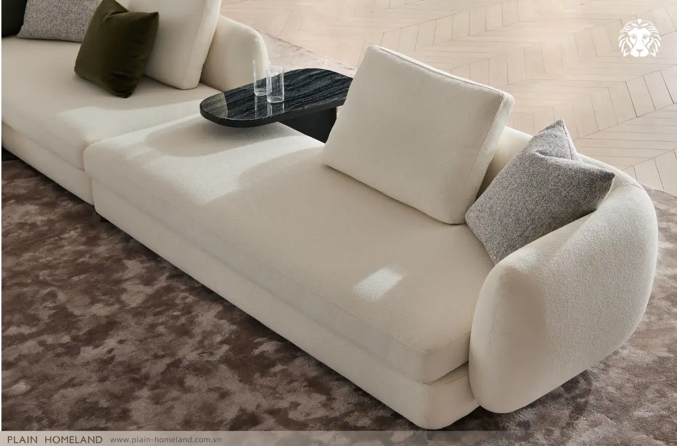 Sofa vải nỉ thoáng mát và giữ nhiệt tốt