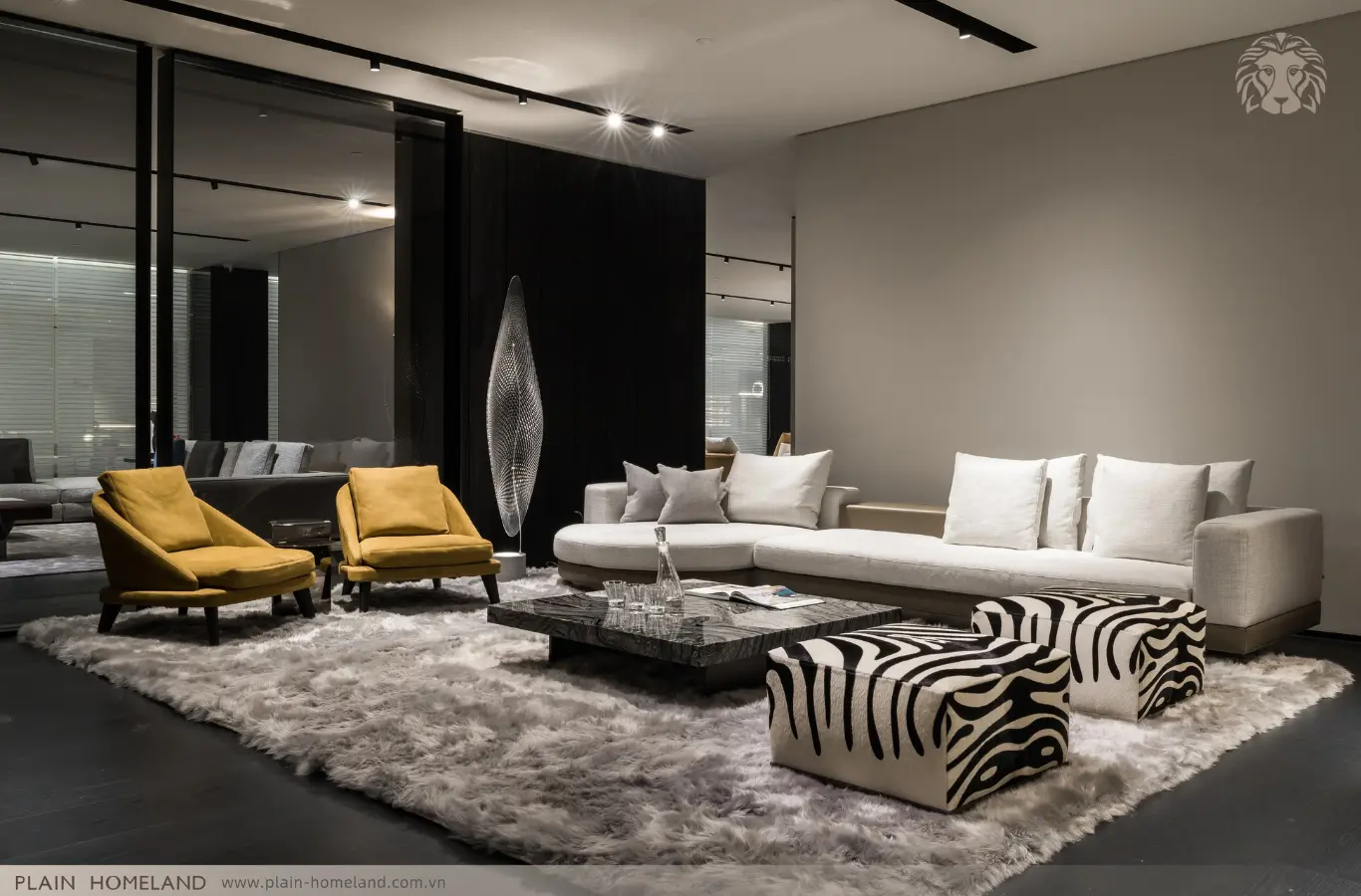 Sofa vải phong cách sang trọng thể hiện cá tính của chủ nhà