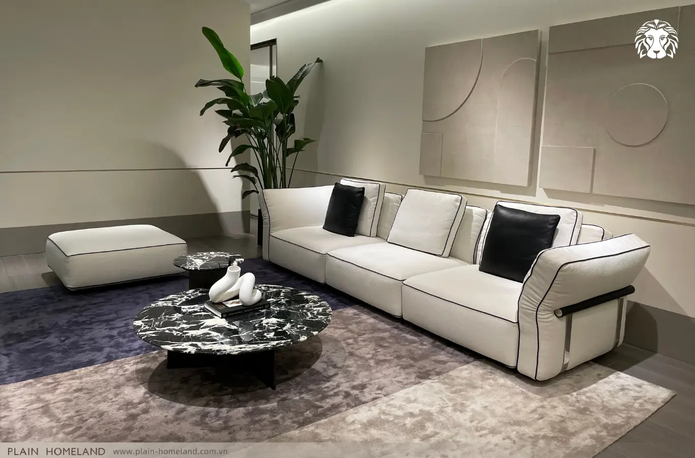 Sofa vải văng có thiết kế thẳng dành cho 2-3 người ngồi