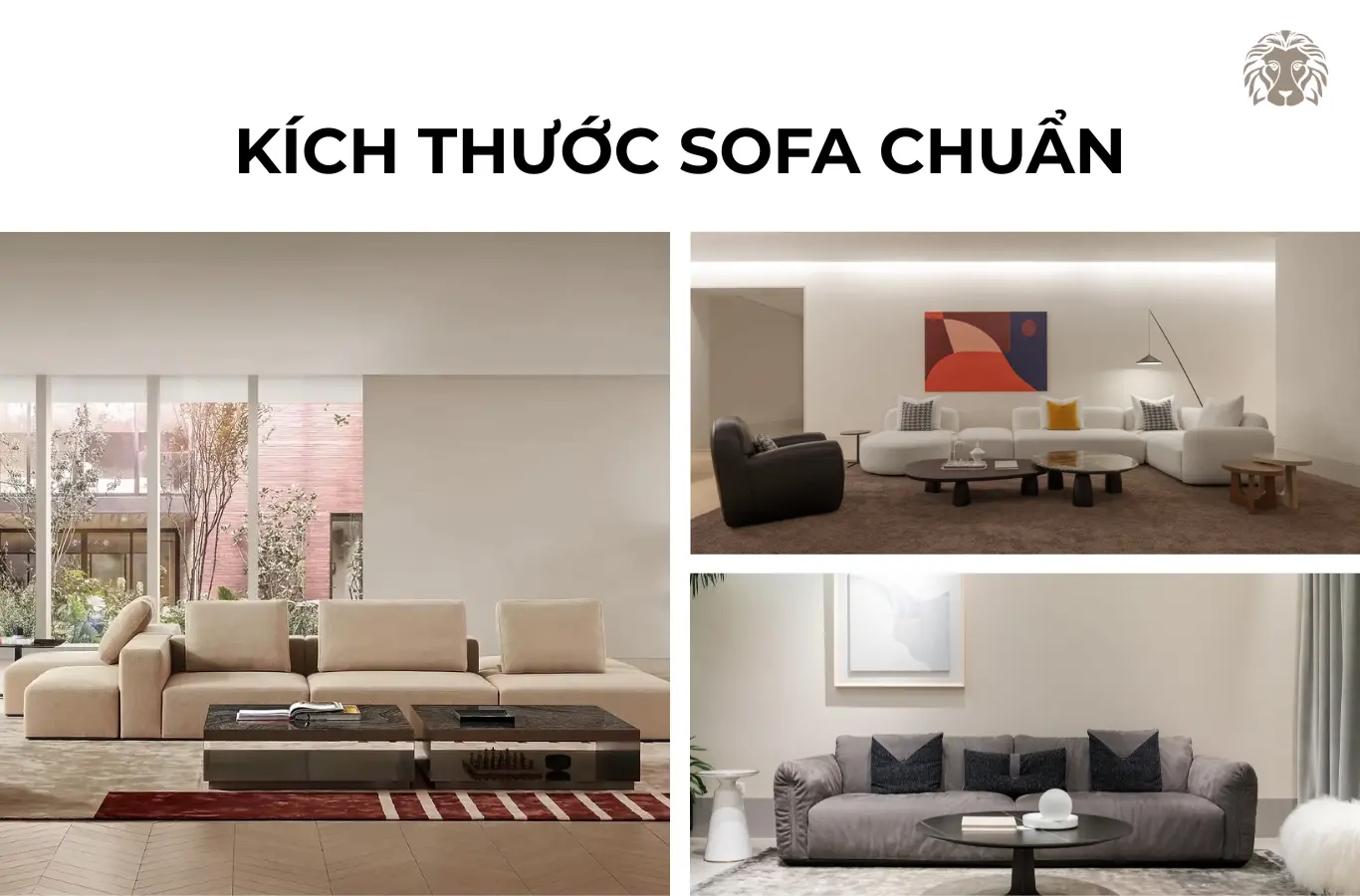 [Tổng hợp] 4 kích thước sofa chuẩn và những thông số bạn cần biết