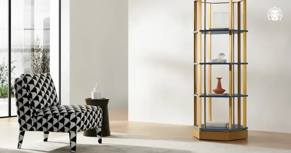 Một góc nhỏ với ghế đôn tinh xảo đủ để biến mọi khoảnh khắc nghỉ ngơi thành trải nghiệm thượng lưu