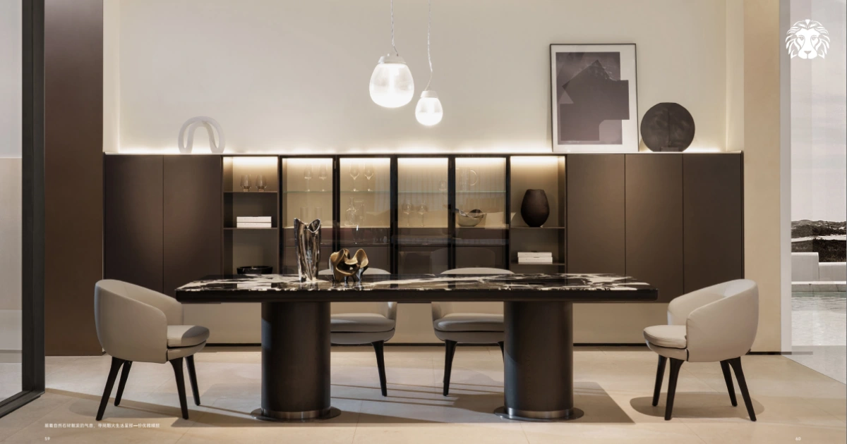 Bàn ghế ăn luxury mang đến vẻ đẹp sang trọng và đẳng cấp cho không gian phòng ăn