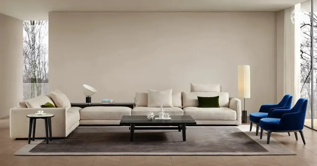 Đo kỹ kích thước giúp bạn bố trí sofa cân đối và không làm phòng khách chật