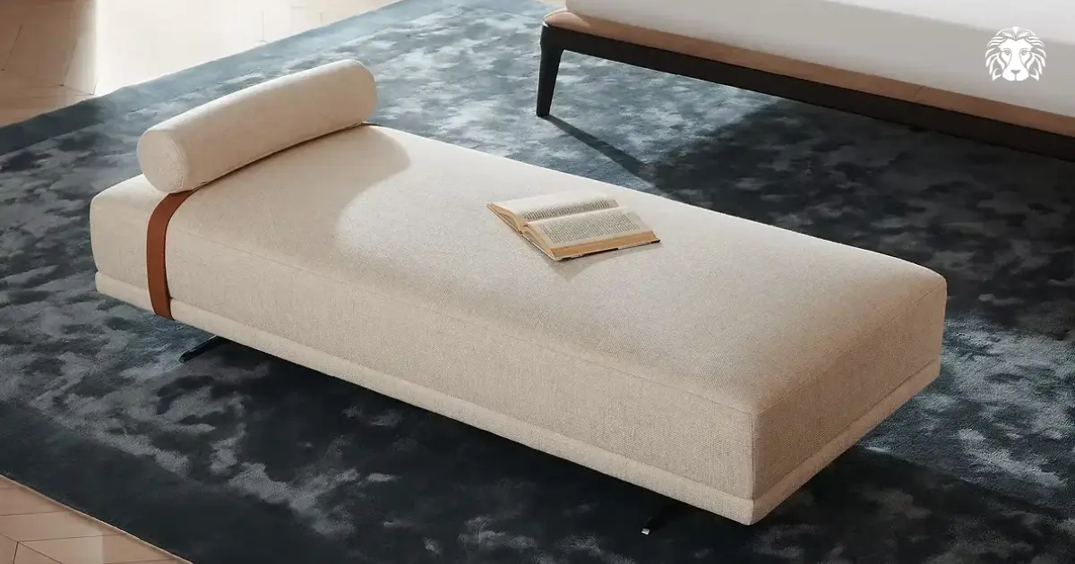 Ghế đôn bọc vải giúp không gian trở nên nhẹ nhàng và gần gũi hơn