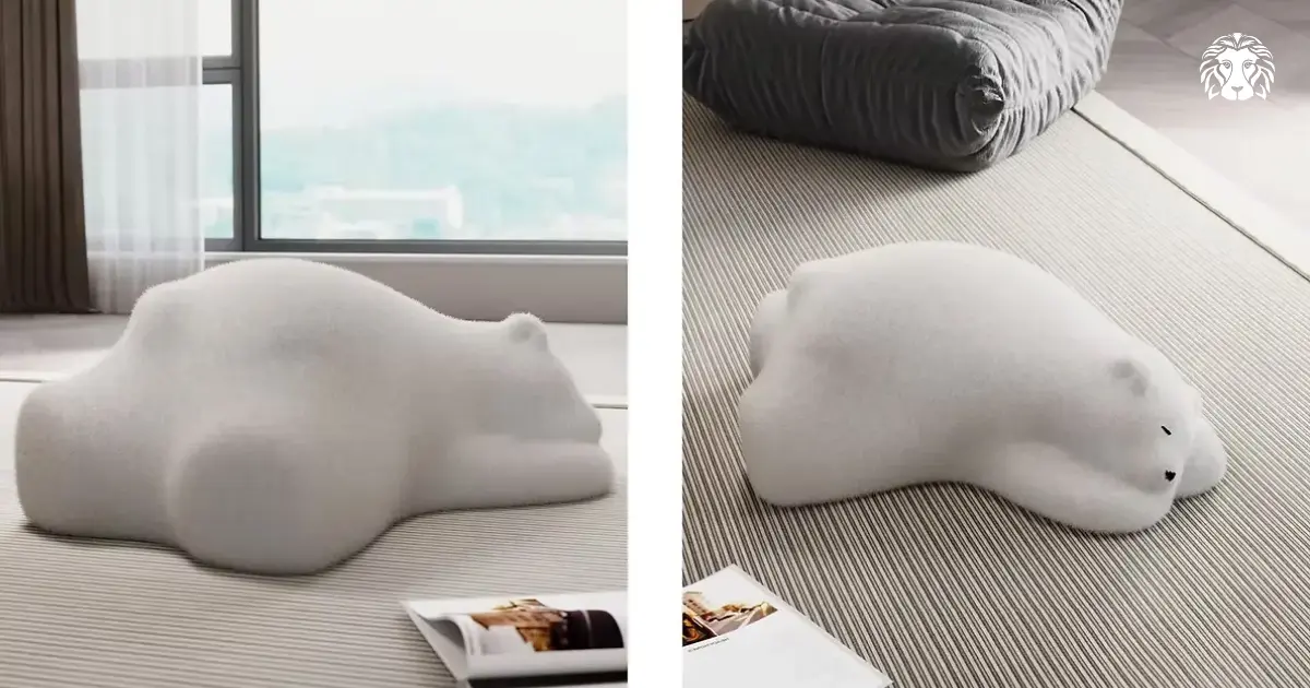 Ghế đôn thiết kế hình chú gấu Bắc Cực vô cùng đáng yêu