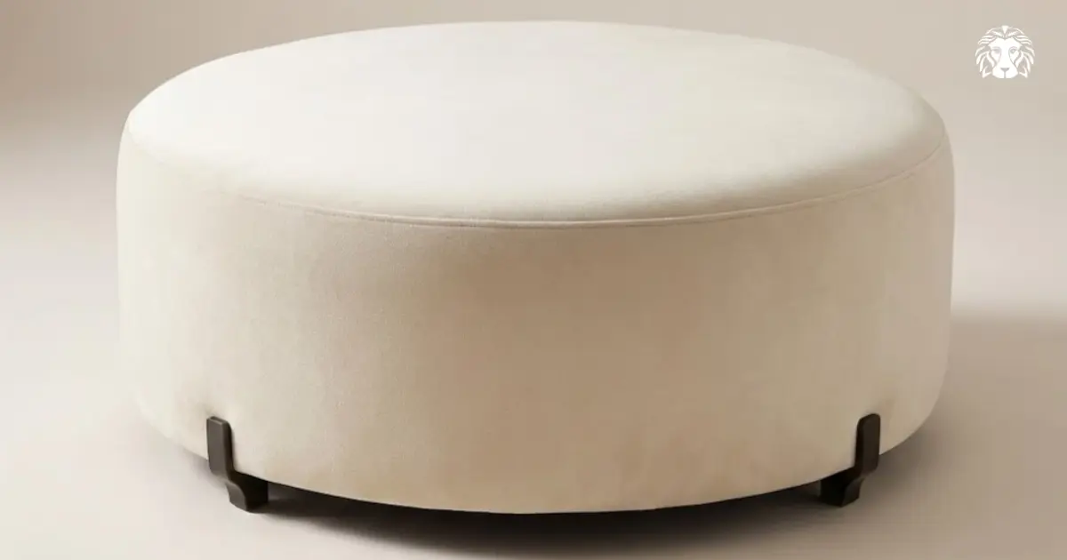 Ghế đôn tròn có thiết kế mềm mại, giúp không gian trở nên hài hòa và tinh tế hơn