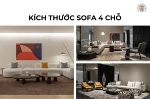 Kích thước sofa 4 chỗ