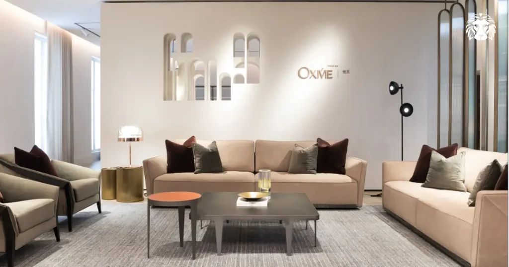 Mẫu sofa 2 chỗ kích thước rộng phù hợp với phòng khách cần sự cân đối và sang trọng