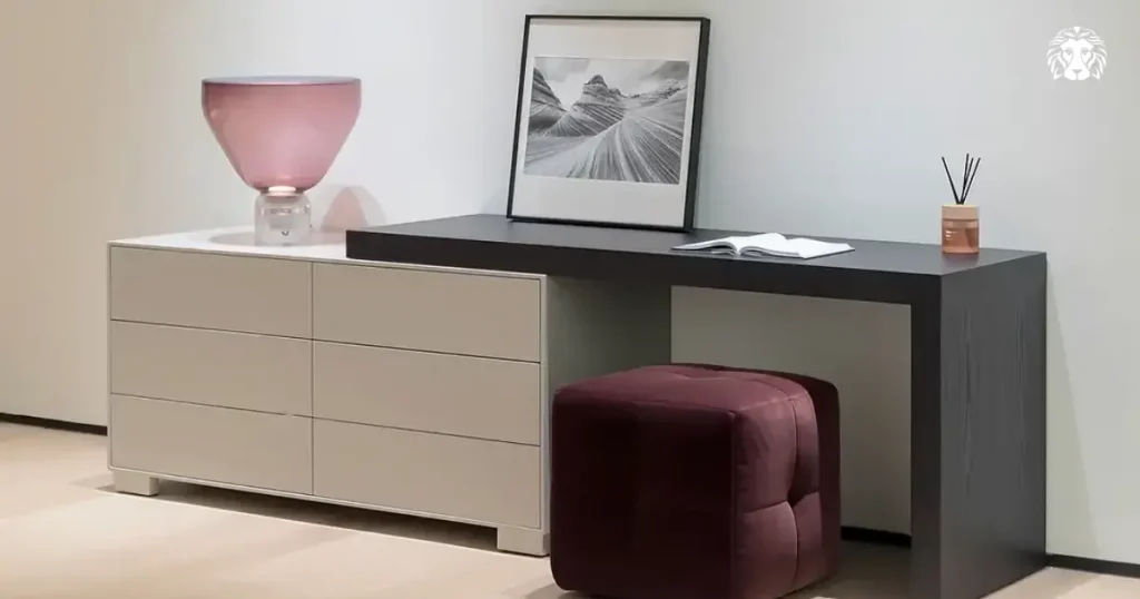 Phong cách nội thất hiện đại ưu tiên sử dụng vật liệu sản xuất hiện đại có bề mặt phẳng, mịn
