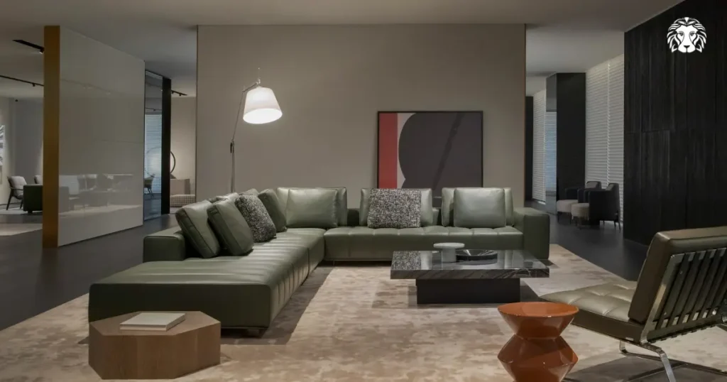 Sofa da thật gây ấn tượng bởi vẻ ngoài sang trọng và bề mặt tự nhiên có chiều sâu