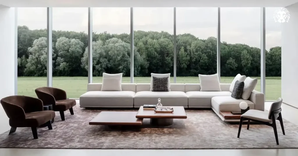 Sofa góc Scandinavian mang lại cảm giác ấm áp và gần gũi