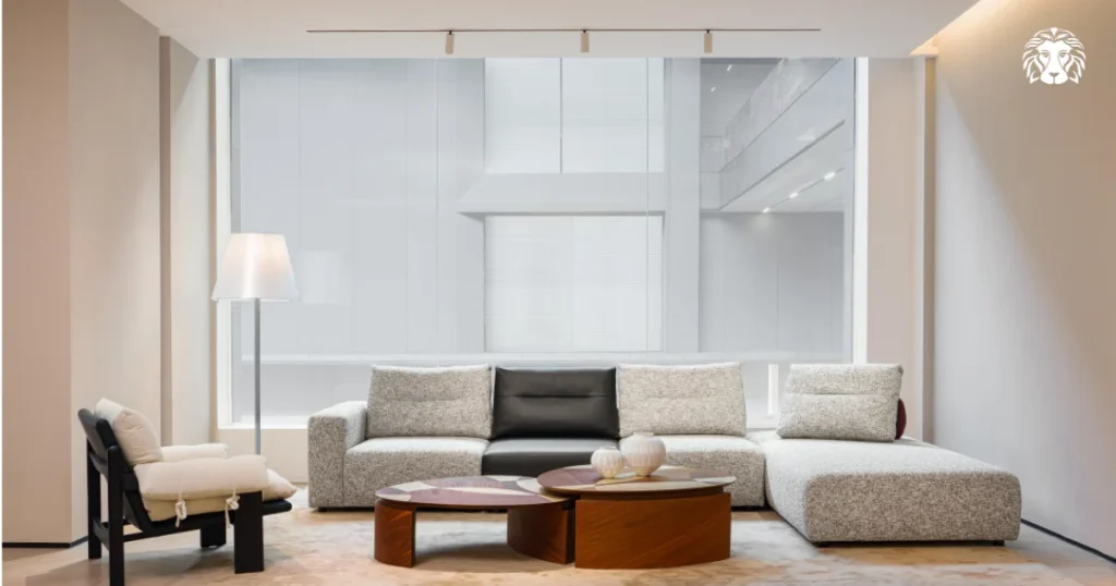 Sofa góc tạo cảm giác quây quần và thân mật hơn