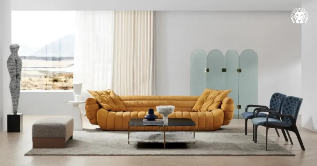 Sofa văng 2-3 chỗ ngồi có thiết kế gọn gàng, tiết kiệm diện tích