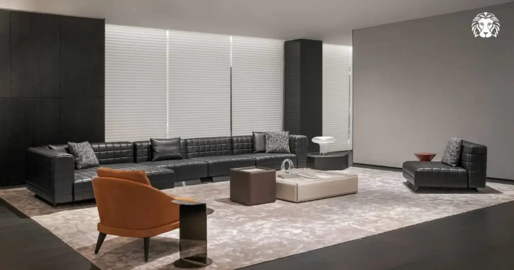 Sofa văng 4 chỗ ngồi trở lên cho phòng khách có diện tích rộng
