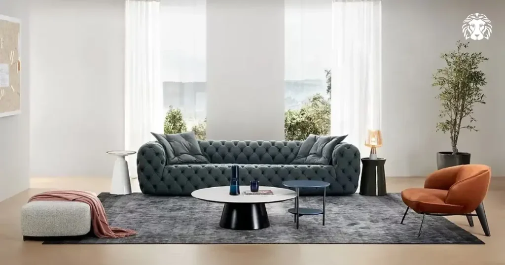 Sofa văng phong cách Luxury tập trung vào sự sang trọng và cảm giác cao cấp