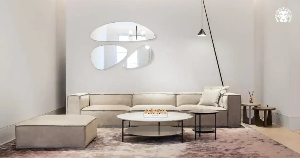 Tùy theo diện tích phòng khách, sofa văng 3 chỗ sẽ có nhiều kích thước khác nhau
