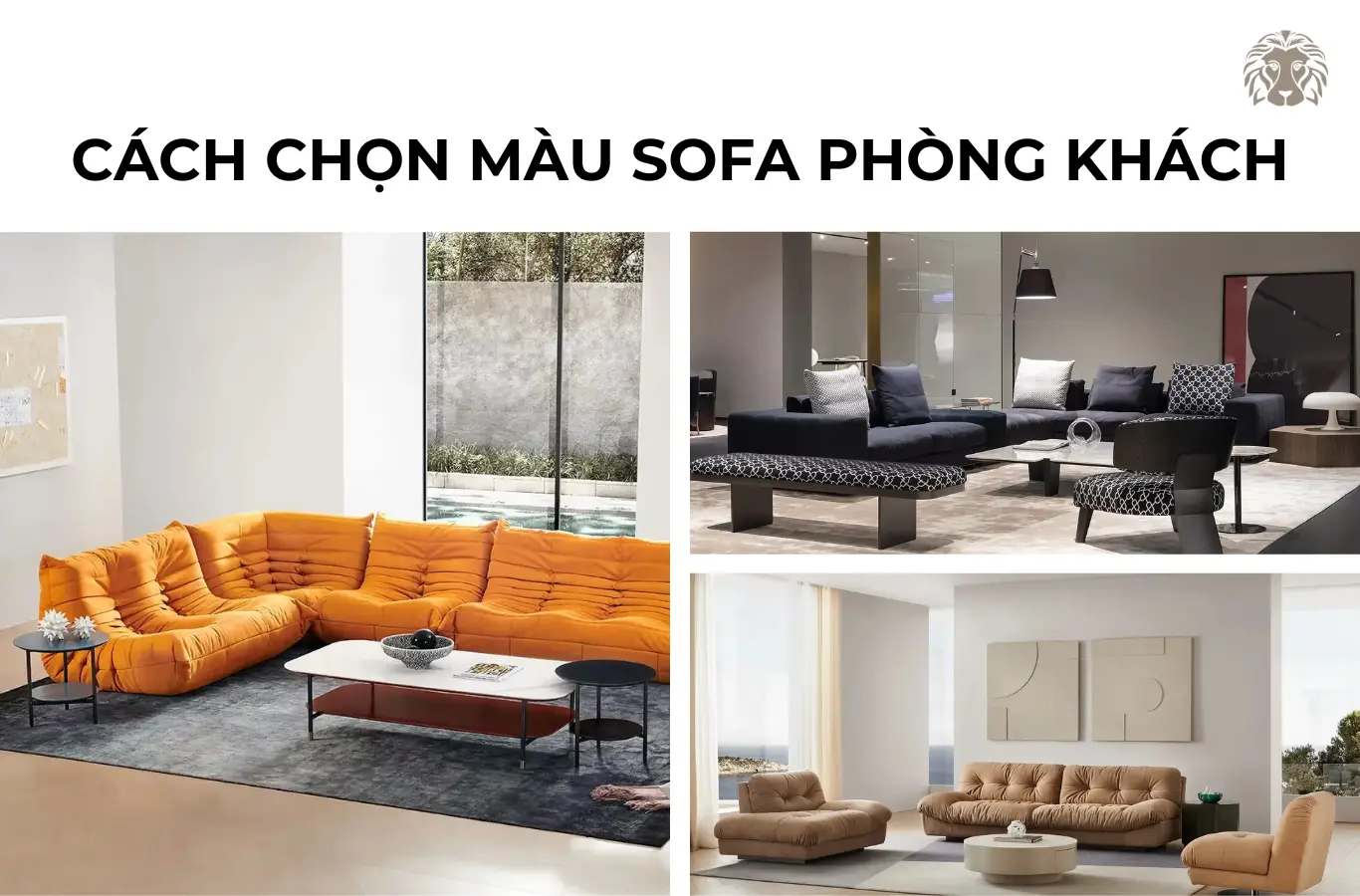 5 cách chọn màu sofa cho phòng khách đẹp và hài hòa
