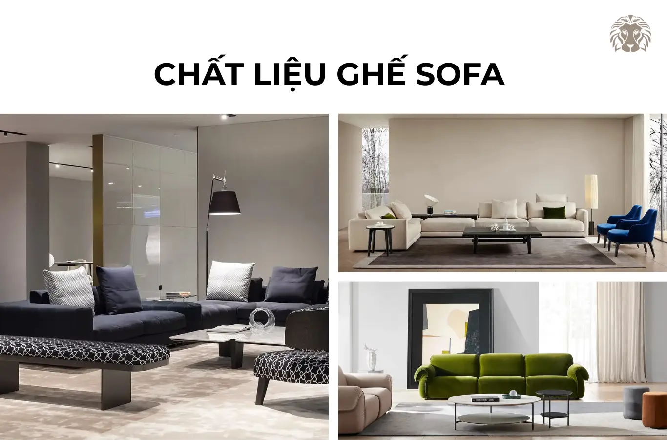 Chất liệu ghế sofa – Phân biệt sofa da, vải, nỉ