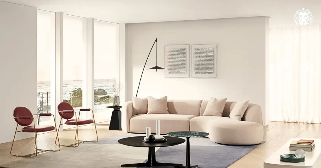 Có nhiều phong cách nội thất hợp với sofa màu kem
