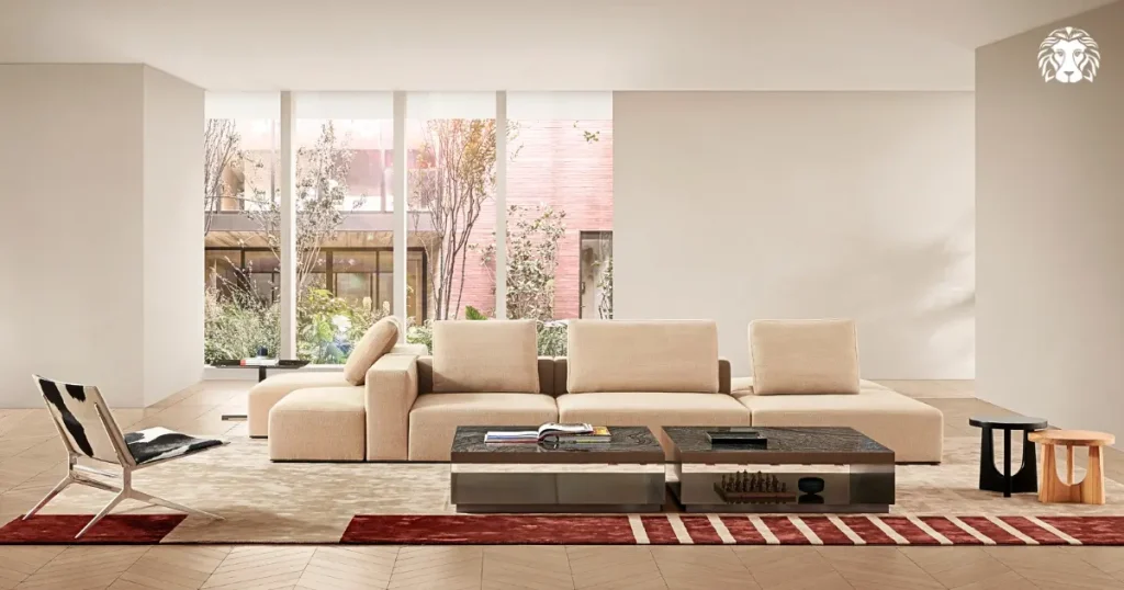Gam màu kem sáng khiến sofa văng trở thành điểm nhấn tinh tế
