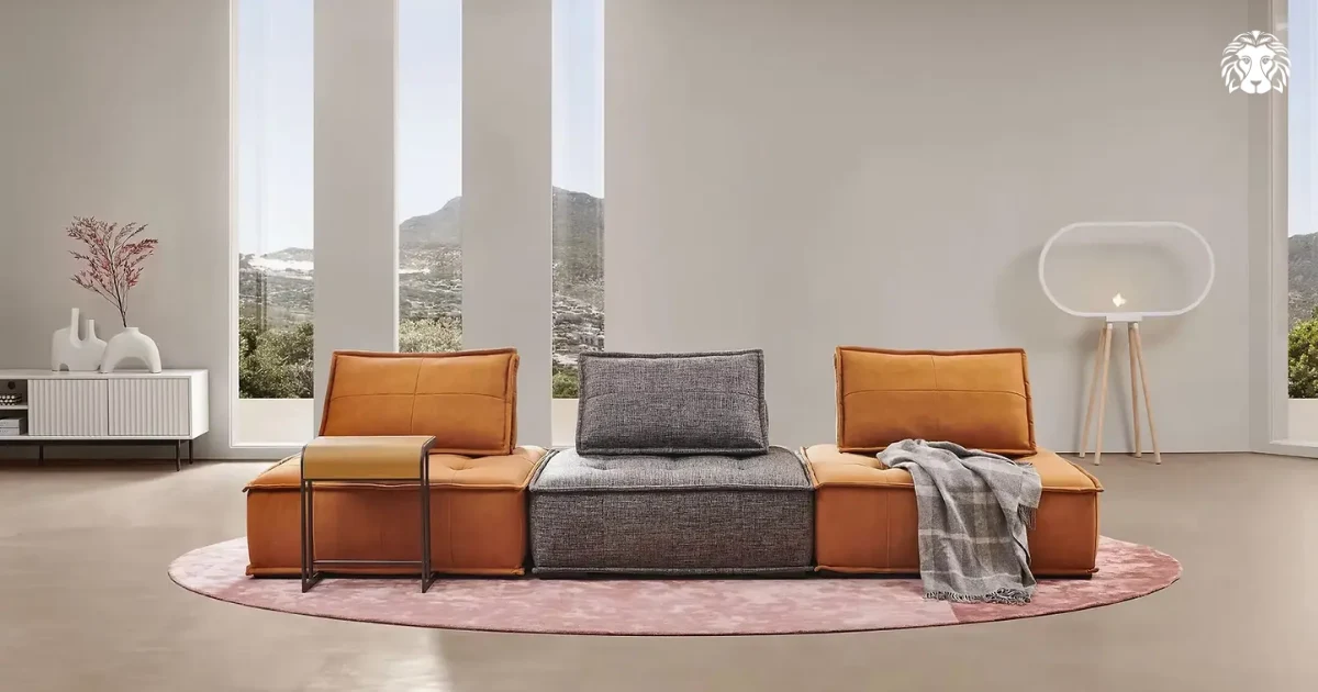 Sofa 3 chỗ ngồi module linh hoạt với chất liệu cao cấp