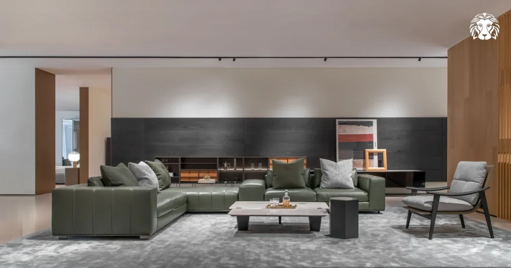 Sofa da là dòng sofa được bọc bằng chất liệu da mang vẻ đẹp sang trọng