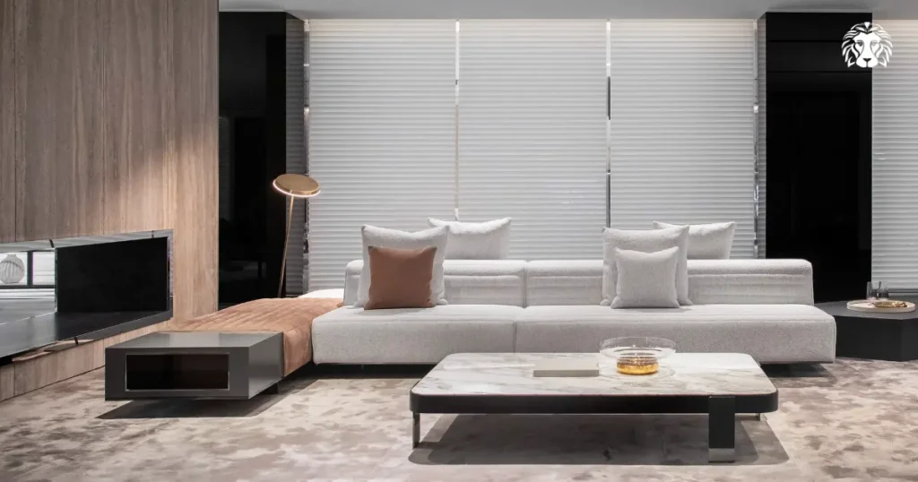 Sofa phòng khách nhỏ phong cách Bắc Âu giúp không gian sáng và thoáng hơn
