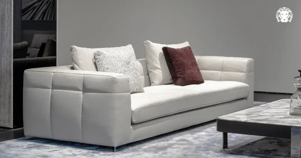 Sofa phòng khách nhỏ phong cách tối giản
