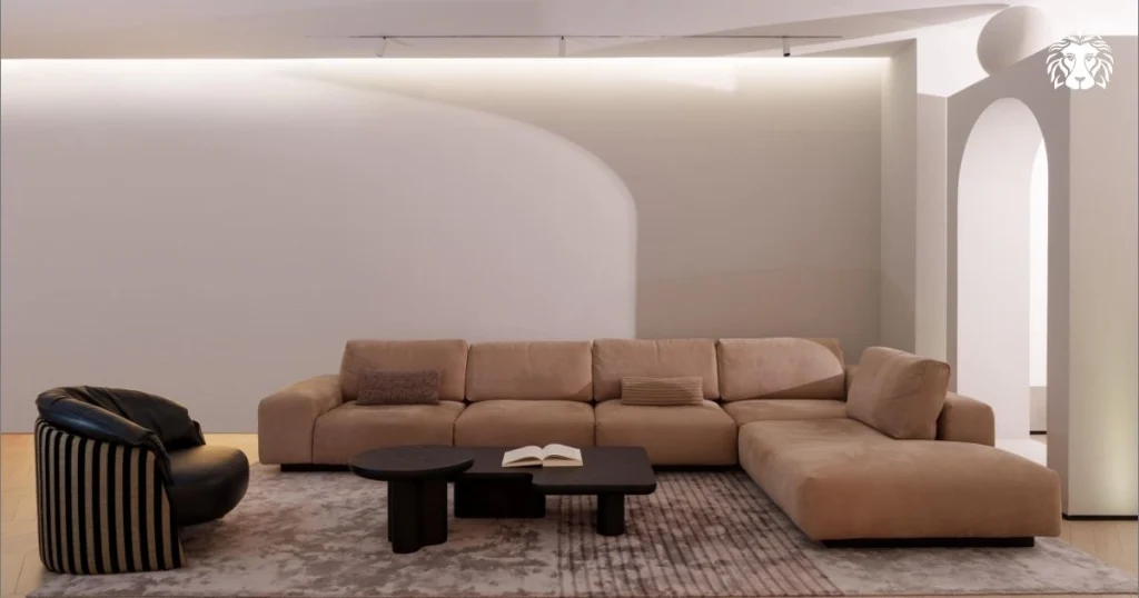 Sofa góc màu be không chỉ tiện nghi mà còn nâng tầm phòng khách