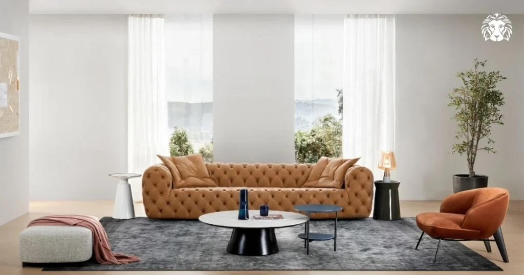 Sofa màu be mang lại sự nhẹ nhàng và thanh thoát cho tổng thể