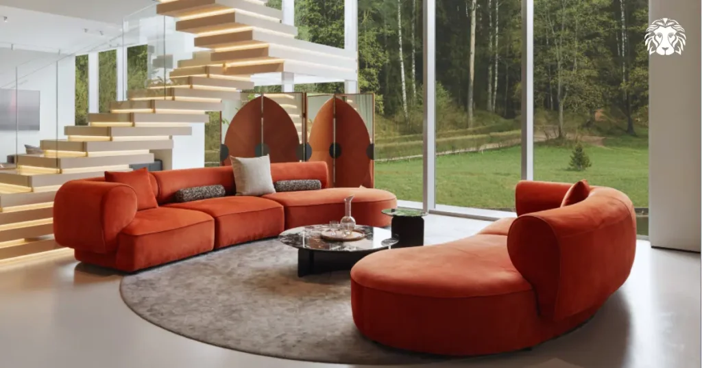 Sofa màu đỏ nổi bật, trẻ trung và thu hút mọi không gian
