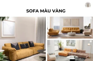 Sofa màu vàng