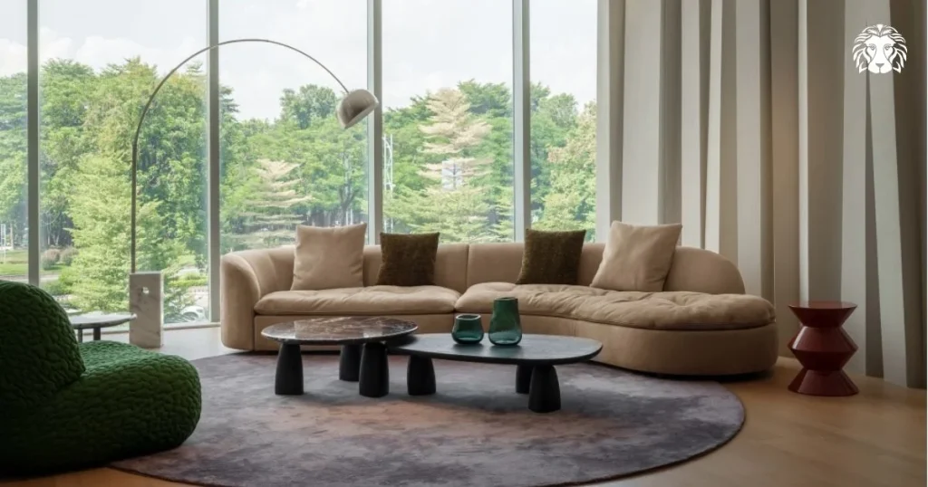 Sofa nỉ màu be là lựa chọn lý tưởng cho không gian hiện đại, trang nhã
